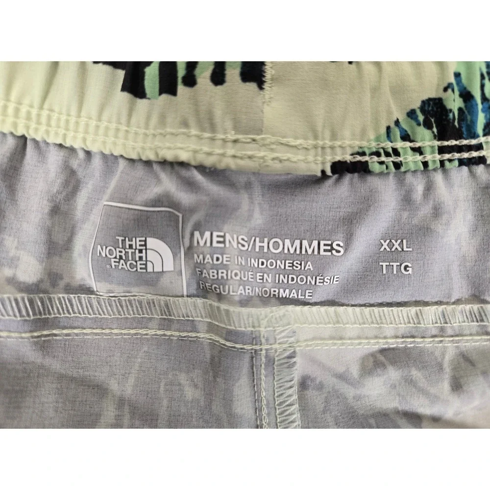 The North Face Mens Wander Short XXL Lime Cream Raven Canyon Print NF0A535QIO0